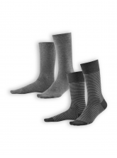 Socken Arni (2er Pack) von Living Crafts in stone grey/anthra melange