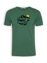 T-Shirt von GreenBomb in bottle green mit Print "Nature Off Road"