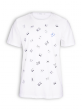 T-Shirt von GreenBomb in white mit Print Tapes