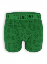 Trunk von GreenBomb in green mit Print Animal Sloth Hang