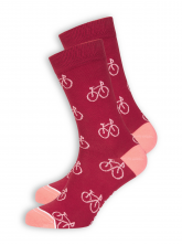 Socken Bike von recolution in dark red/coral