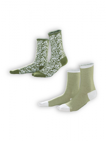 Socken Alexis (2-er Pack) von Living Crafts in leafs