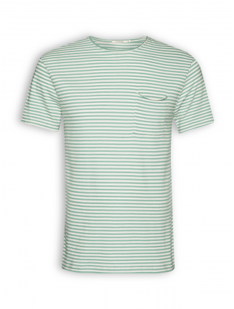 T-Shirt von GreenBomb in granite green stripes