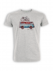 T-Shirt von GreenBomb in heather grey mit Print Bus