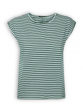Greenbomb T-shirt in sea olive stripes