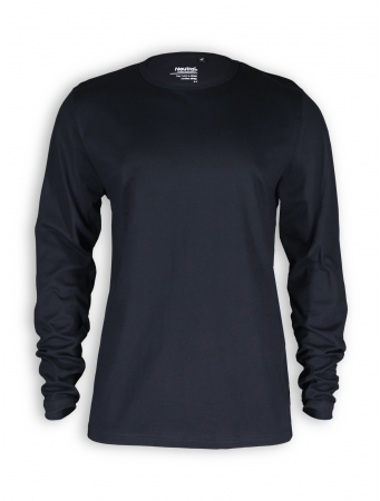 Neutral basic long-sleeved T-shirt in black