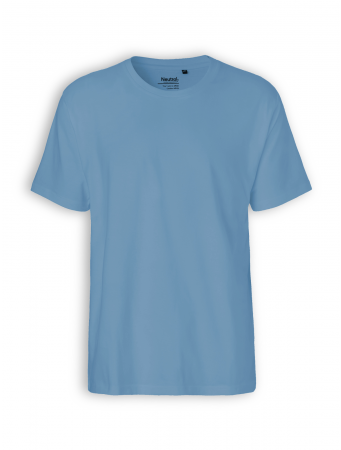 Neutral classic T-shirt in dusty indigo